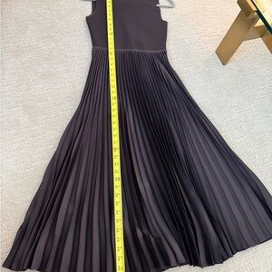 Theory Plum Pleated Midi Dress